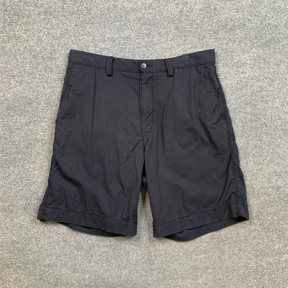 Tommy Bahama Shorts Mens 36 Navy Blue Cotton Blend Stretch Flat Front Chino Golf